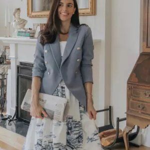 New, | WHBM | Blazer in denim blue